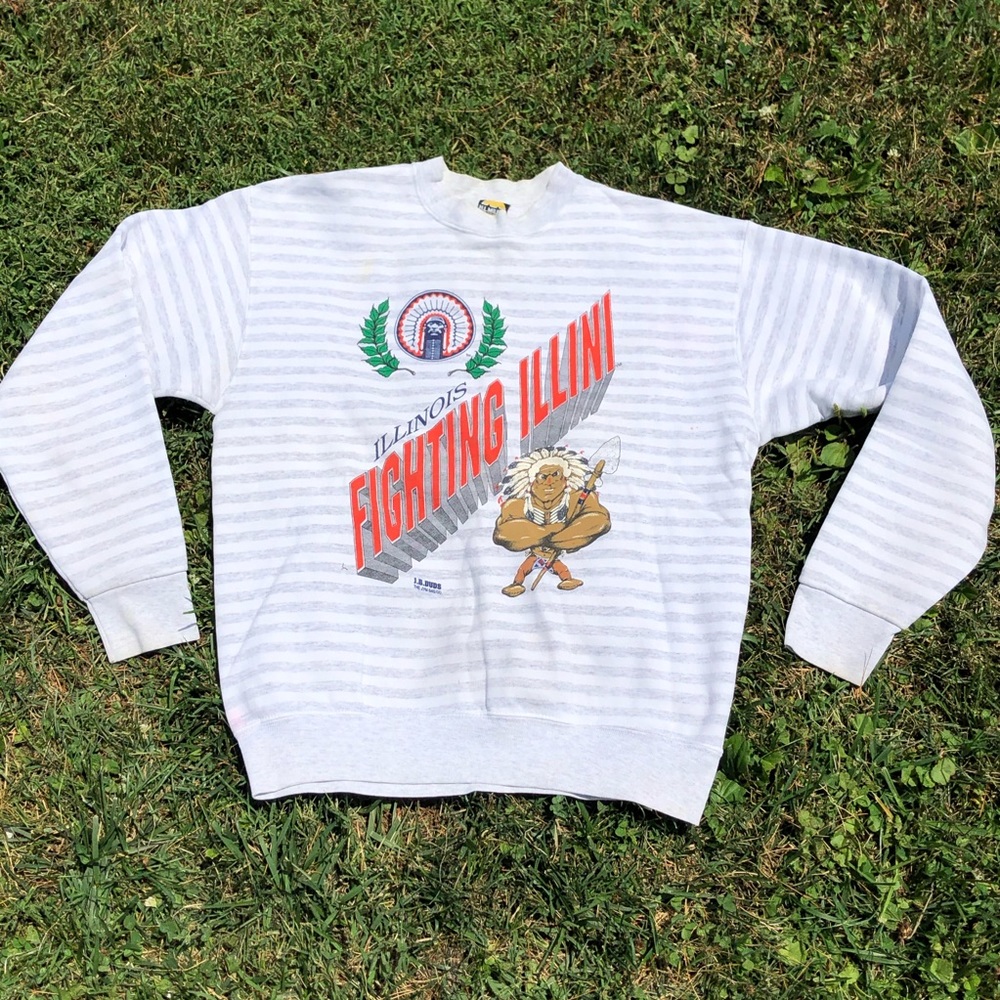 Vintage University of Illinois Crewneck Fleece